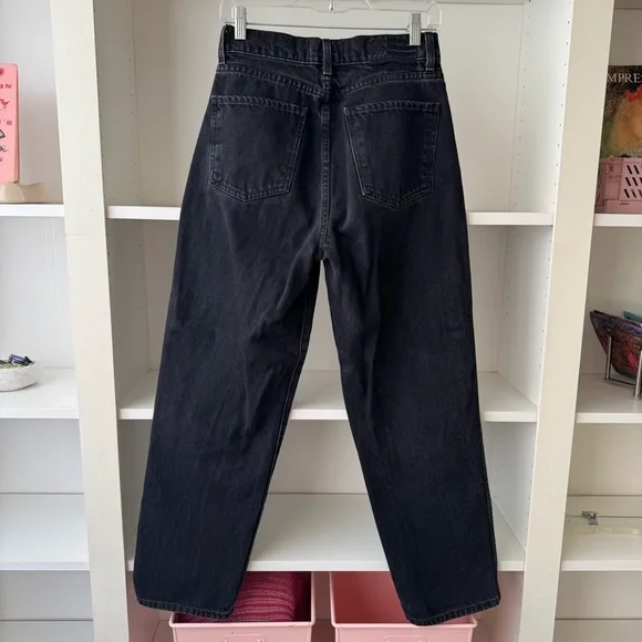 REVICE 90s Baby Joey Black Asymmetrical Crossover Jeans - Picture 6 of 6